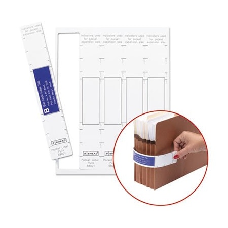 Smead Smead, VIEWABLES POCKET LABEL PULLS, 1.63 X 10.13, WHITE, 9PK 68001